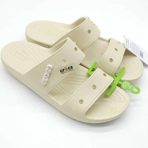 Crocs Classic Mens Slip-on Two Strap Jibbitz Charm Sandals Size 13 main image 7